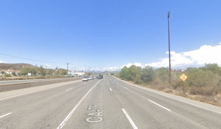 Bonsall Brush Blaze Slams SR-76, Eastbound Lanes Shut At Mission Road