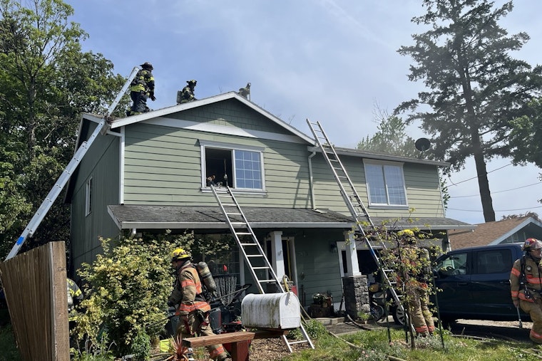 Boom, Then Blaze: Multiple Brentwood-Darlington Structures Burn In SE Portland