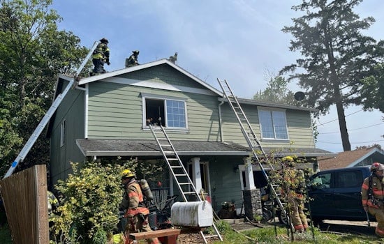 Boom, Then Blaze: Multiple Brentwood-Darlington Structures Burn In SE Portland