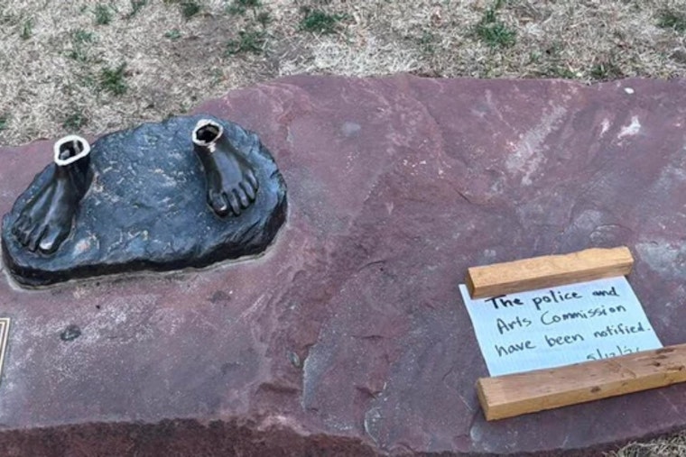Brazen Daylight Heist: Thieves Slice ‘Prize Catch’ Statue From Greeley Park