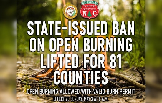 Burn Ban Breaks For 81 NC Counties, But Cabarrus Still On The Hot Seat