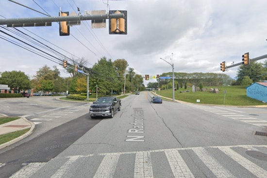 Car Lands In Creek After Wild Ride On Radnor High Track
