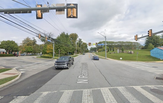 Car Lands In Creek After Wild Ride On Radnor High Track