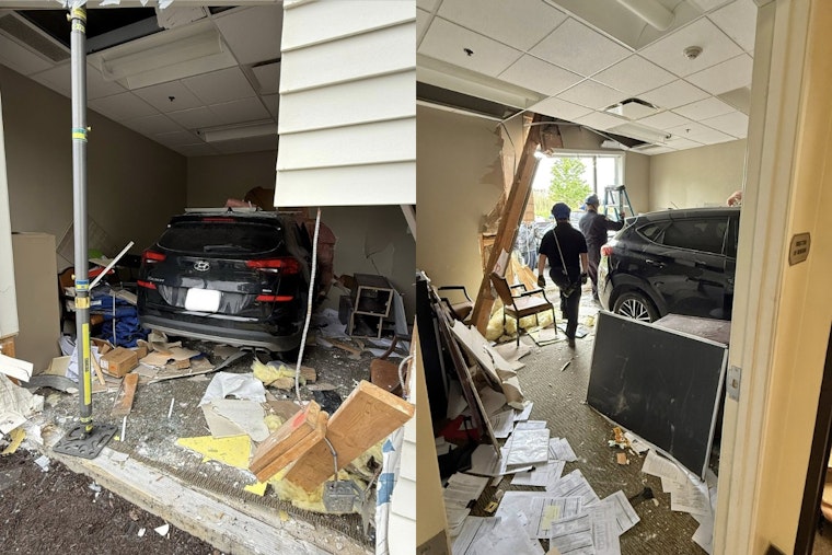 Car Slams Into Warrensville Heights Nursing Facility, Traps Woman Underneath