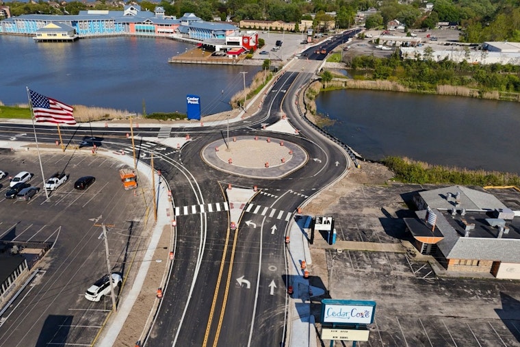 Cedar Point Traffic Gets A Shake-Up As New Roundabout Opens At Crash-Prone Corner