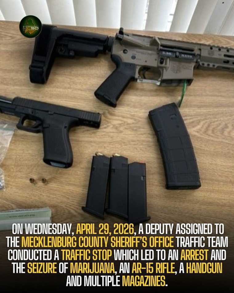 Charlotte Deputy Traffic Stop Uncovers AR-15, Diaper-Bag Gun and Weed Stash