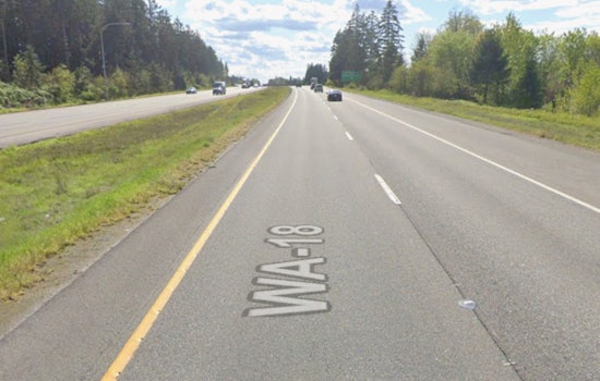 Chopper Touches Down On SR-18 As Covington Crash Shuts Commute