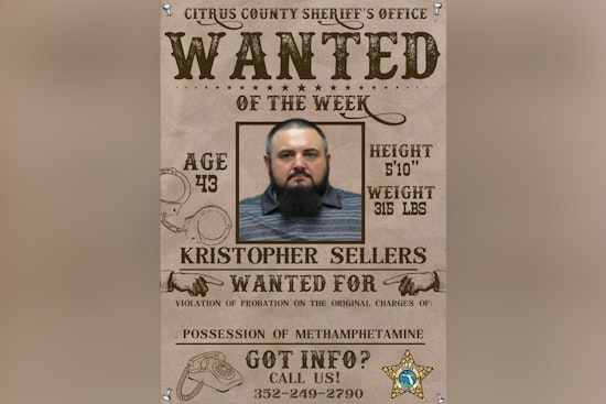 Citrus County Man on the Run After Meth Probation Violation, Cops Say