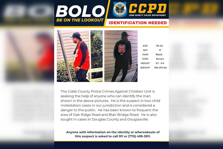 Cobb Cops Hunt Suspected Child Molester Roaming Oak Ridge, Blair Bridge Corridors