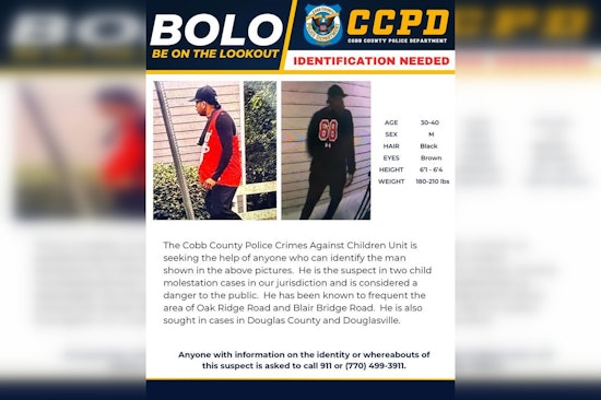 Cobb Cops Hunt Suspected Child Molester Roaming Oak Ridge, Blair Bridge Corridors