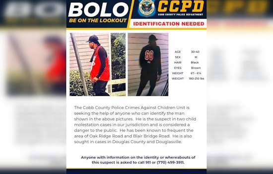 Cobb Cops Hunt Suspected Child Molester Roaming Oak Ridge, Blair Bridge Corridors