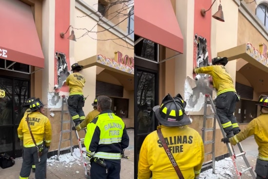 Coffee Break Cops In Salinas Rescue Burglary Suspect Trapped Inside Theater Wall