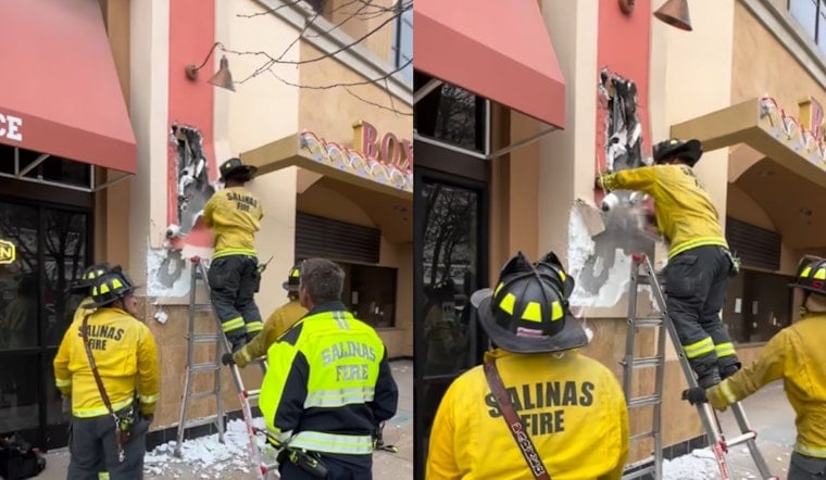 Coffee Break Cops In Salinas Rescue Burglary Suspect Trapped Inside Theater Wall