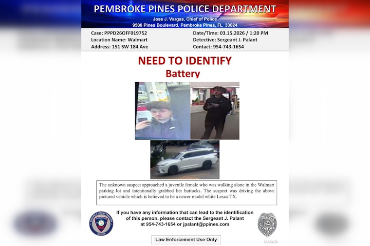 Cops Hunt Walmart Lot Groper Who Grabbed Girl In Pembroke Pines