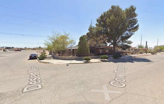 Desert Mesa Prefab Erupts In Nighttime Inferno, Rocking Horizon City Block