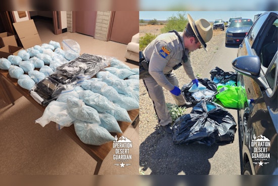 Desert Traffic Stop On I-8 Near Gila Bend Uncovers 131 Pounds Of Fentanyl
