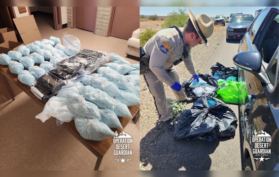 Desert Traffic Stop On I-8 Near Gila Bend Uncovers 131 Pounds Of Fentanyl