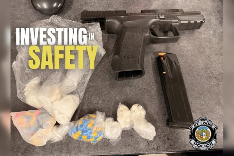 No-Plate Traffic Stop In Downtown St. Louis Uncovers Gun, Suspected Drugs