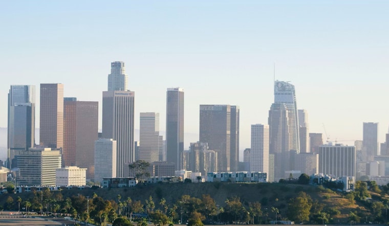 Downtown LA Fog And Gusty Inland Winds Today