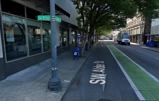 Downtown Portland Commute Jolted As Alder Street Sinkhole Opens Up