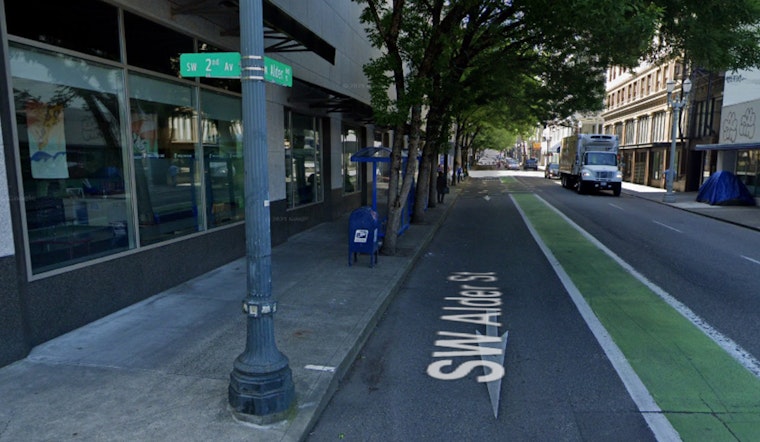 Downtown Portland Commute Jolted As Alder Street Sinkhole Opens Up