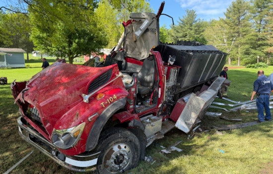 Dresden Fire Tanker Flips Off Hill Road, Leaves One Firefighter Clinging To Life