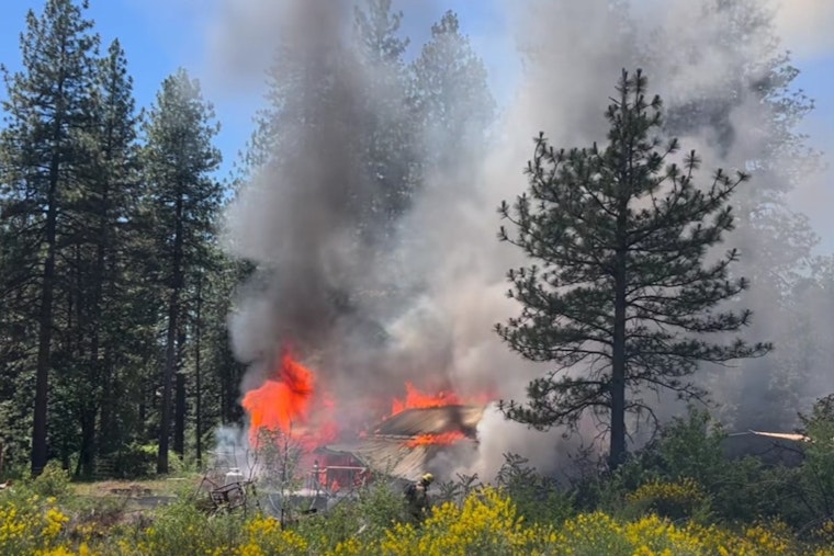 Dutch Flat Blaze Rips Through High Sierra Road As Crews Scramble To Contain Inferno