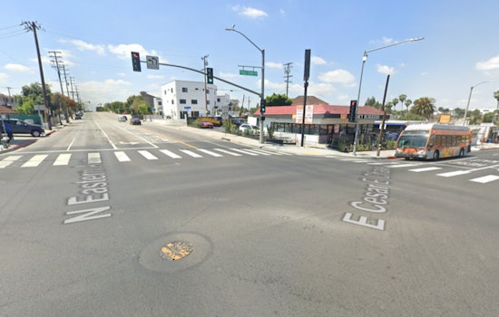 East LA Oil Pipeline Rupture Near Cesar Chavez