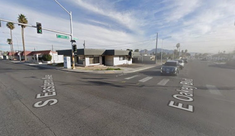 East Vegas Carjacker Crashes at Oakey and Eastern, Vanishes on Foot