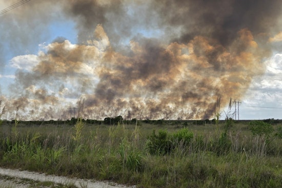 Everglades Blaze Sends Smoky Haze Over West Broward