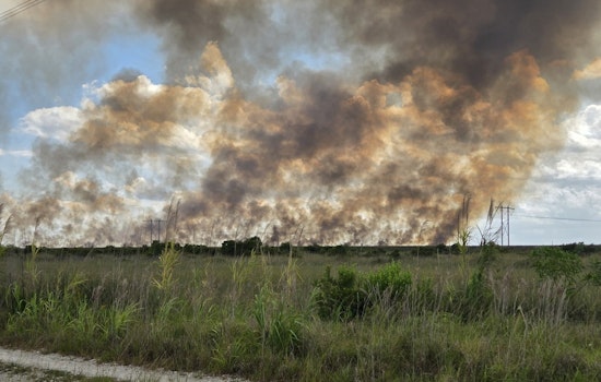 Everglades Blaze Sends Smoky Haze Over West Broward