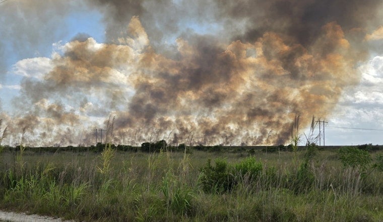 Everglades Blaze Sends Smoky Haze Over West Broward