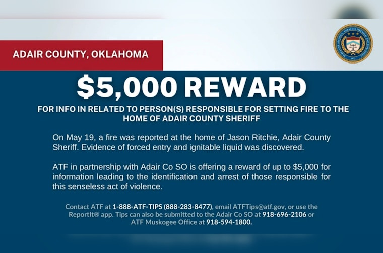 Feds Dangle $5K After Suspicious Blaze Rips Through Adair County Sheriff’s Home