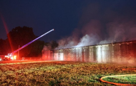 Flames Rip Through Shuttered Washington Street Flea Market on Indy's East Side