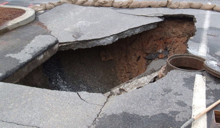 Flatlands Avenue Turns Into Sinkhole Alley In Canarsie