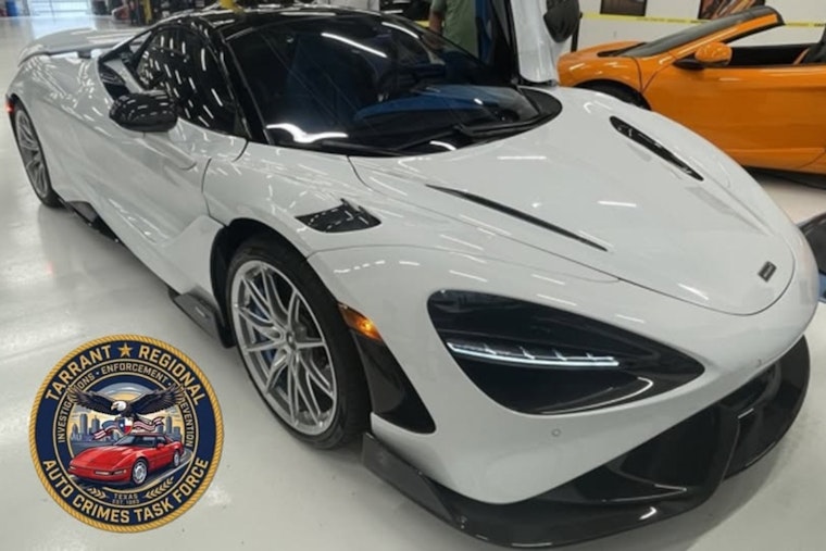 Fort Worth Auto Crime Squad Nabs $300K McLaren Bound For Big Apple