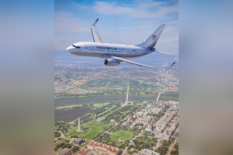 Founding Fathers Fly In As Freedom Plane Descends On Houston