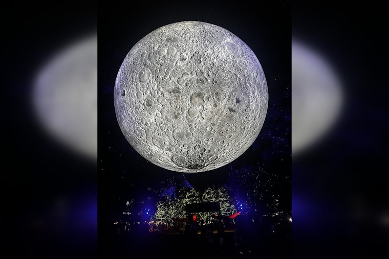 Giant Moon Orb Crashes the Party at Milwaukee's Third Ward Festival