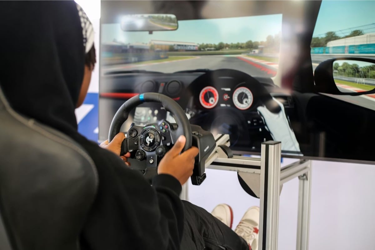 Square Tube Racing Simulator Grandview Goes Pedal to the Metal With New Racing Simulator Bar