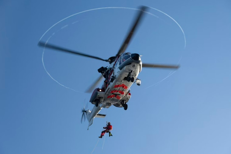 Helicopter Crew Plucks Injured Biker From Desert West Of Skye Canyon