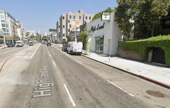 Hollywood Roof Fire Extinguished at 1342 N Highland