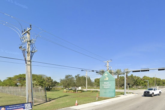 Huge Grass Blaze Ignites Next to Miami Executive Airport