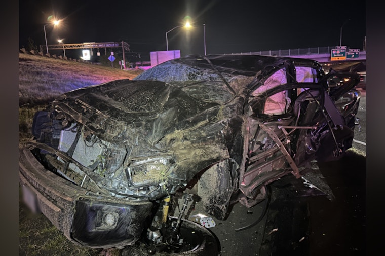 I-205 Chase Chaos, Portland Driver Nabbed After High-Speed Crash Flips Pickup Truck