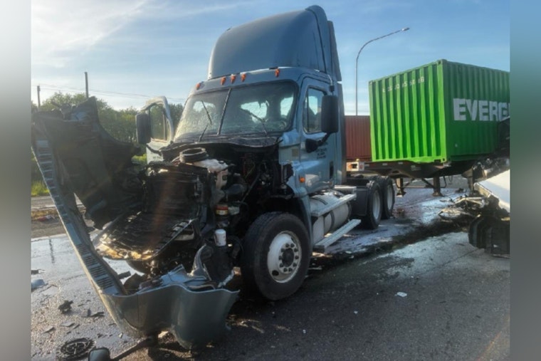 I-5 Chaos Near Winlock, Semi Pileup And Diesel Spill Paralyze Northbound Lanes