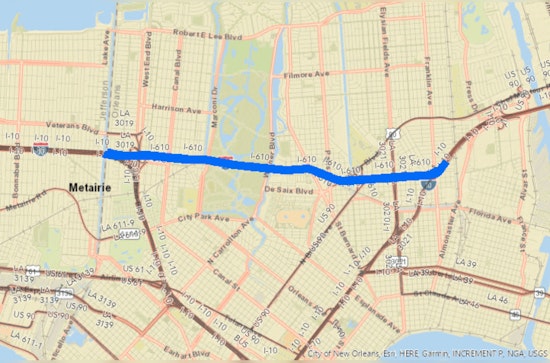 I-610 Goes Dark All Weekend, Forcing Holiday Detours Across New Orleans