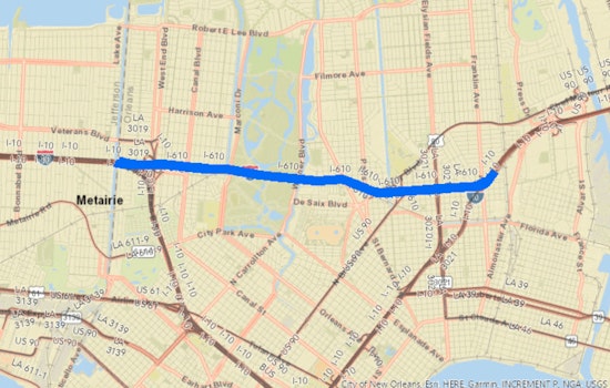 I-610 Goes Dark All Weekend, Forcing Holiday Detours Across New Orleans