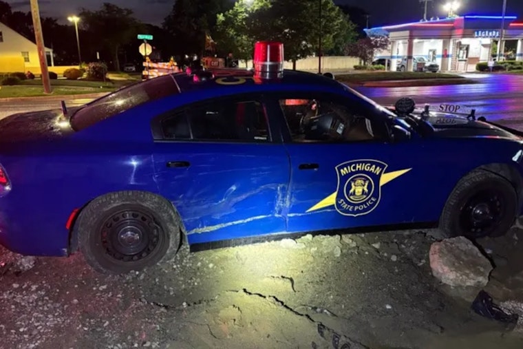 Impaired Motorist Slams State Police Cruiser At Eastpointe Intersection