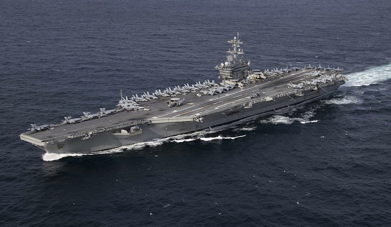 Jet From USS Lincoln Cripples Iranian Tanker in Gulf Blockade Standoff