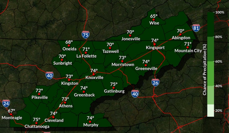 Knoxville Weather: Heavy Rain and Gusty Winds Expected Today
