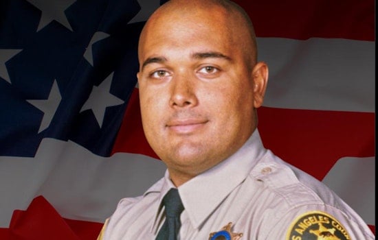 L.A. Sheriffs Pause at Sgt. Bracks Memorial During Police Unity Tour